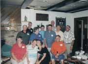Front row:  Ione, Nancy, Kyle, Bill; middle row:  Mike, Kathy, Harold, George David; back row:  Rich, Carol, Dan