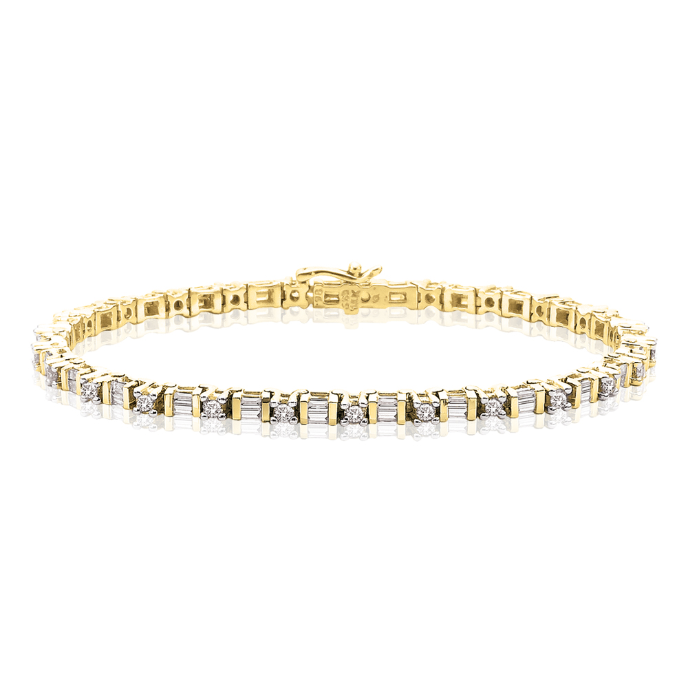 YELLOW  WHITE GOLD DIAMOND BRACELETS AT 1000 DIAMOND BRACELETS.COM