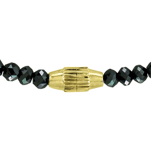 14K Yellow Gold 54 1/4 ct. Black Diamond Necklace