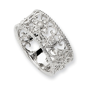 14K White Gold 1/4 ct. Diamond Fashion Ring